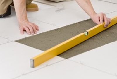Tiling kitchen floor